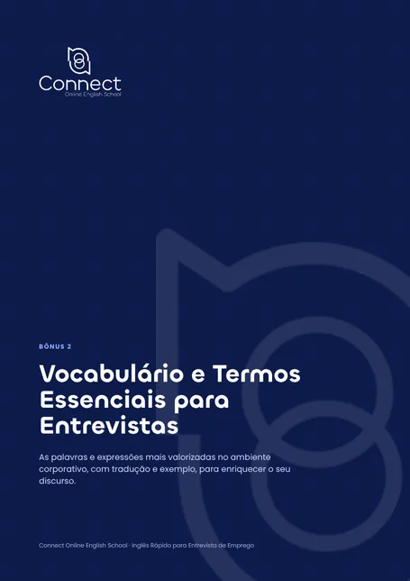 Capa do bônus Vocabulário e Termos Essenciais para Entrevistas